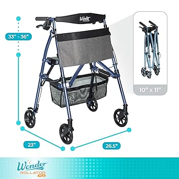 Amazon.com: Stander Wonder Rollator Plus, Lightweight